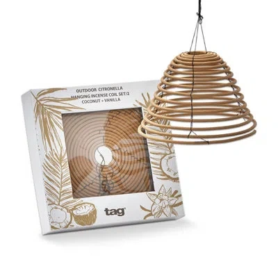 Tag Coconut Vanilla Citro Hanging Coil S/2 In Brown