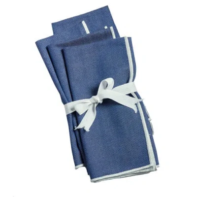 Tag Color Pop Napkin S/4 Blue Multi Cotton Summer