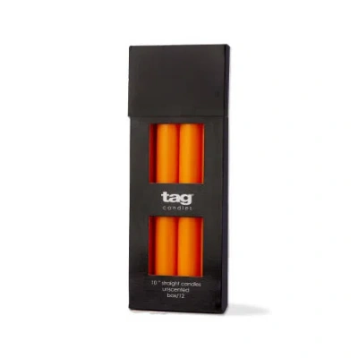 Tag Color Studio Orange Straight Taper Candle For Home Decor