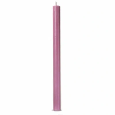 Tag Color Studio Straight Taper Unscented Paraffin Wax Candle Lilac In Pink