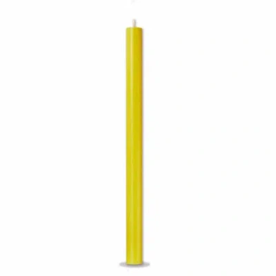 Tag Color Studio Yellow Straight Taper Unscented Paraffin Candle