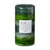 Tag Cool Shade Scented Paraffin Wax Pillar Candle Large Green In Green
