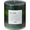 Tag Cool Shade Scented Paraffin Wax Pillar Candle Small Green In Green