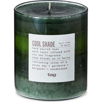 Tag Cool Shade Scented Paraffin Wax Pillar Candle Small Green