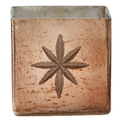 Tag Cosmos Gold Glass Tealight Holder For Christmas Decor