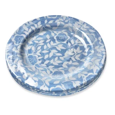 Tag Cote Blue White Flower Melamine Salad Plate Dishwasher Safe