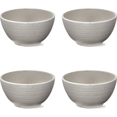 Tag Cream Brooklyn Melamine Dinnerware Bowl Set Of Four Beige In Gray