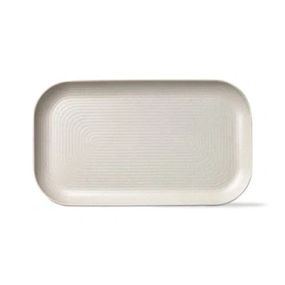 Tag Cream Brooklyn Melamine Serving Platter Dishwasher Safe In Gray