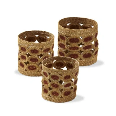 Tag Cumilla Decorative Seagrass Basket Multicolor Easy Care In Brown