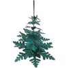 Tag Dark Green Paper Snowflake Tree Decor For Christmas In Green