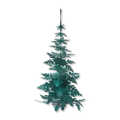 Tag Dark Green Paper Snowflake Tree Decor For Christmas Holiday