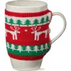 Tag Deer Knit Sweater Mug In Multi