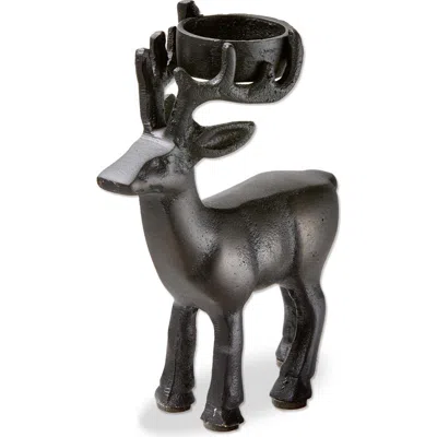 Tag Deer Tealight Holder Black Aluminum Candle Holder For Candles