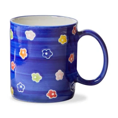 Tag Ditzy Flower Mug Multi Stoneware Everyday In Blue