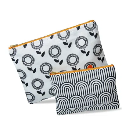 Tag Do It For You Pouch S/2 Orange Cotton Everyday In White
