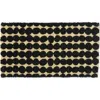 Tag Dots Coir Door Mat Natural Everyday Black Easy To Clean In Black