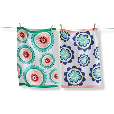 Tag Eclectic Fun Multi Cotton Dishtowel Set Of 2 26 X 18
