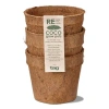 Tag Eco Coco Seed Start Pots Set Of 3 Natural Garden Planters In Brown