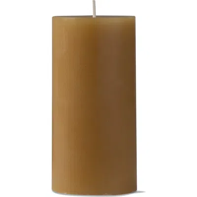 Tag Elegant Color Pillar Candle For Home Decor And Ambiance In Brown