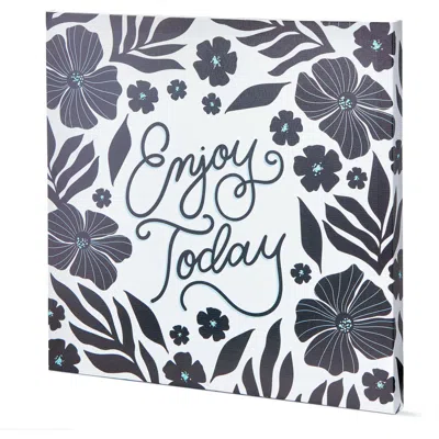 Tag Enjoy Today Wall Art Black Multi Polyester Everyday In Gray