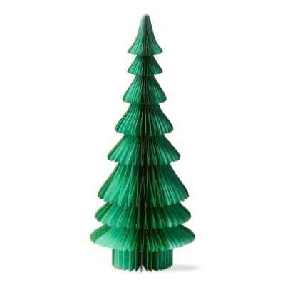 Tag Evergreen Paper Tree Decor In Green