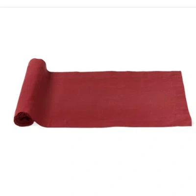 Tag Everyday Brick Red Cotton Slub Table Runner