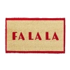 Tag Fa La La Coir Door Mat Christmas Natural Doormat Red In Red