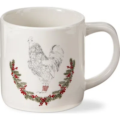 Tag Farmhouse Chicken Mug Ceramic Drinkware Perfect For Christmas In White