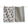 Tag Farmhouse Santa Dishtowel Set Of 2 In Multi