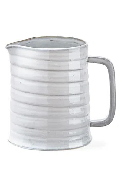 Tag Farmhouse Stoneware Milk Pitcher In Gray