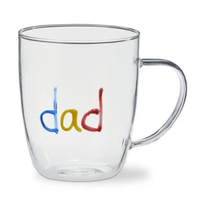 Tag Father's Day Dad Glass Mug 20 oz In Transparent