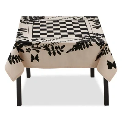 Tag Fern Checkerboard Cotton Tablecloth In Multi