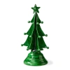 Tag Festive Green Enamel Tree Sculpture Holiday Decor For Christmas In Green