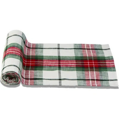 Tag Festive Plaid Table Runner In Green/red Multi