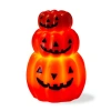 Tag Flameless Led Happy Pumpkin Candle Paraffin Wax Halloween Decor In Orange
