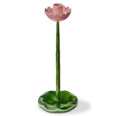 Tag Flor Taper Holder Lg Multi Enamel Iron Spring In Green