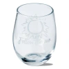 Tag Follow The Sun Etched Clear Glass Stemless Drinkware In Transparent