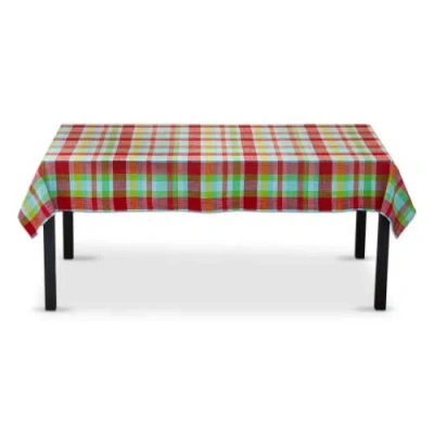 Tag Fresh Pick Plaid Tablecloth Multi Cotton Summer