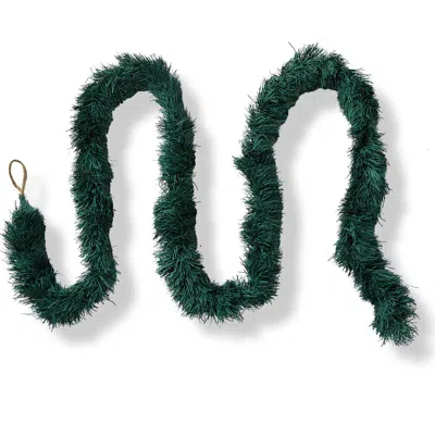 Tag Fringe Paper Garland Spruce Green