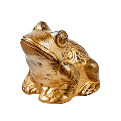 Tag Frog Garden Decor Antique Brass Aluminum Spring In Brown