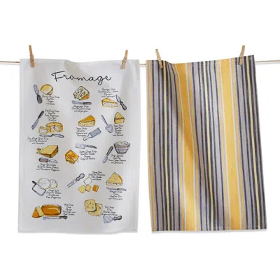 Tag Fromage Set Of 2 Assorted Kitchen Towels