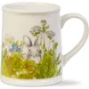 Tag Garden Bunny Ceramic Mug Dishwasher Safe Drinkware Easter In Green