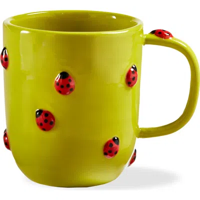 Tag Garden Ladybug Mug Green Multi Earthenware Spring