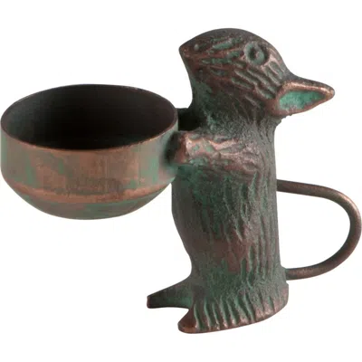 Tag Garden Mouse Tealight Candle Holders In Brown