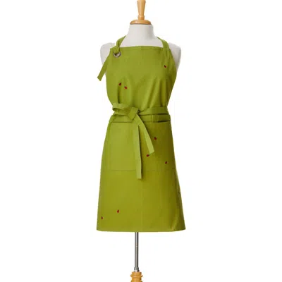 Tag Garden Path Apron Green Multi Cotton Spring