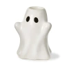 Tag Ghost Taper Candle Holder White Ceramic Halloween Decor In White