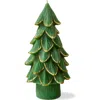 Tag Gilded Pine Tree Large Green Novelty Candle For Christmas In Green