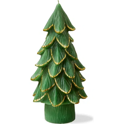 Tag Gilded Pine Tree Large Green Novelty Candle For Christmas