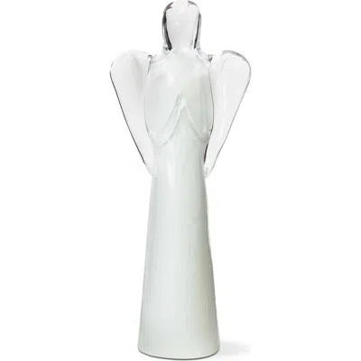 Tag Glass Angel Decor Large White Glass Christmas