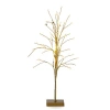 Tag Glint Led Tall Gold Artificial Christmas Tree Indoor Decor In Gold
